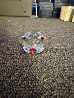Crystal World 813 Loving Hearts Crystal Figurine